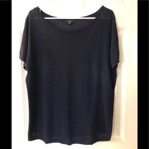 EUC Talbots 1XP Navy Blue top